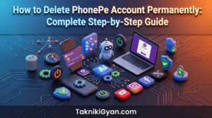 How to remove bank account from phonepe in android