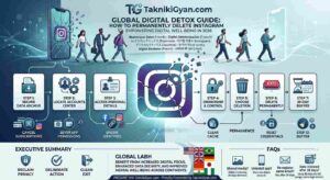 How To Delete Instagram Id Permanently - TaknikiGyan