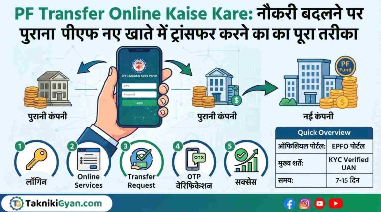 PF Transfer Online Kaise Kare
