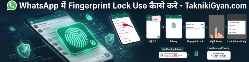 Whatsapp Me Fingerprint Lock Use Kaise Kare