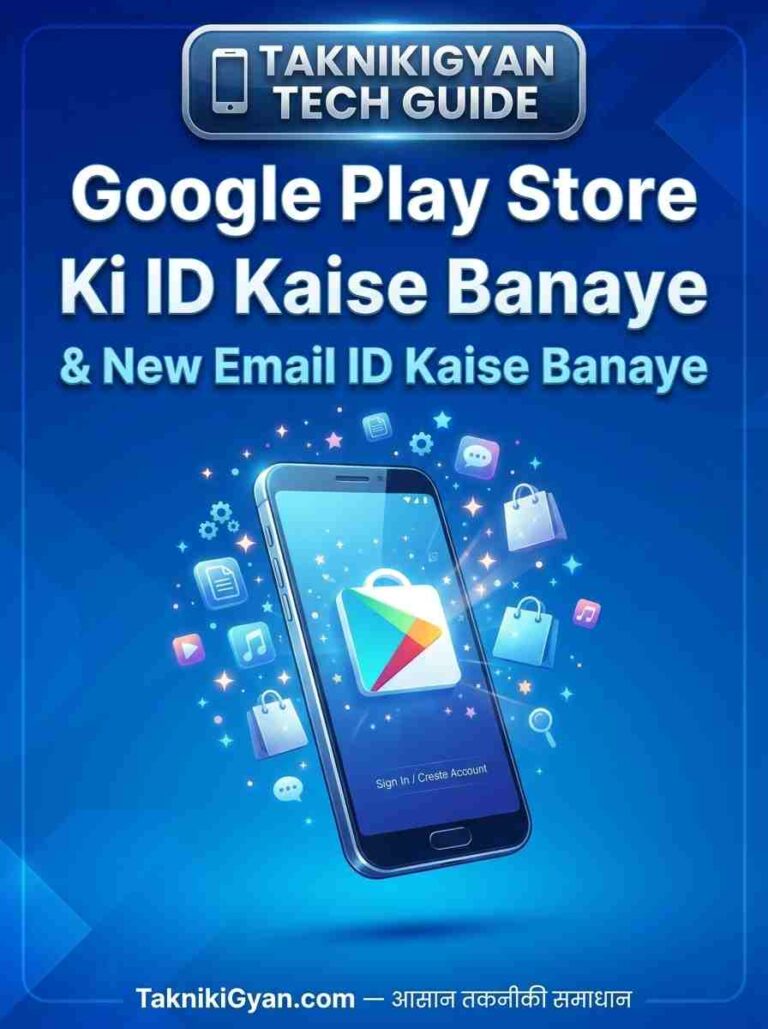 Google Play Store Ki ID Kaise Banaye - Takniki Gyan